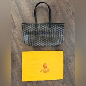 Black and Gray Monogram Tote